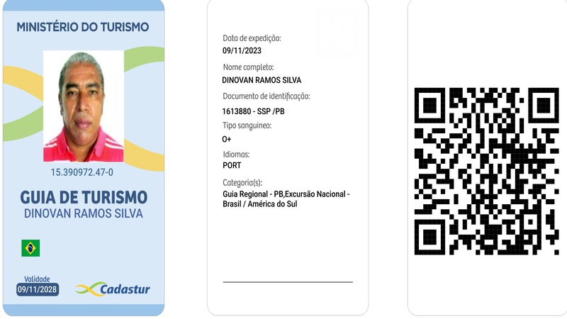 cracha virtual do guia Dinovan