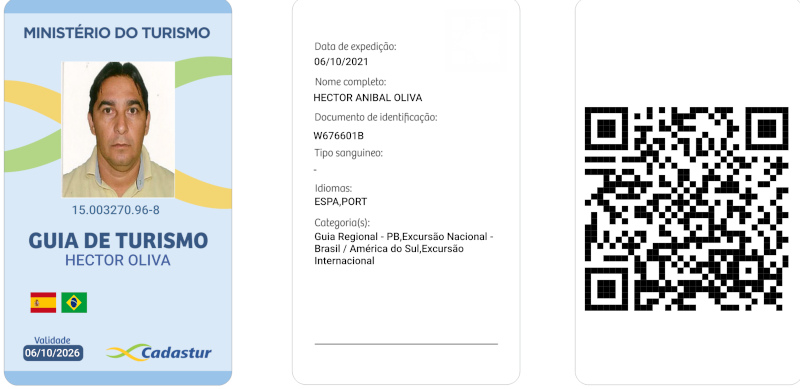 cracha do Guia Hector Anibal Oliva